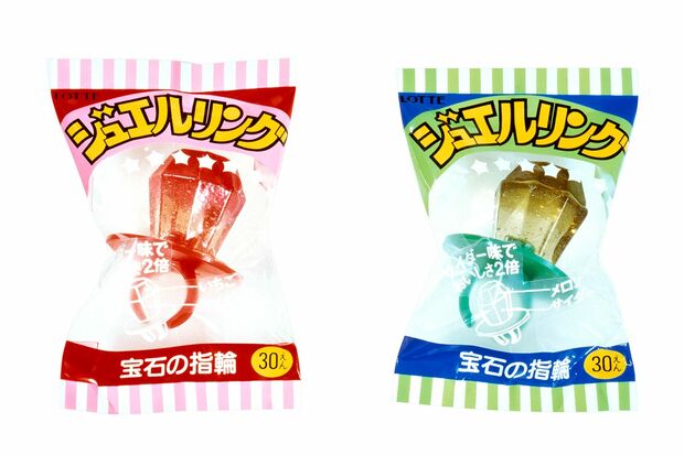 指輪型のキャンディー　ロッテ『ジュエルリング』