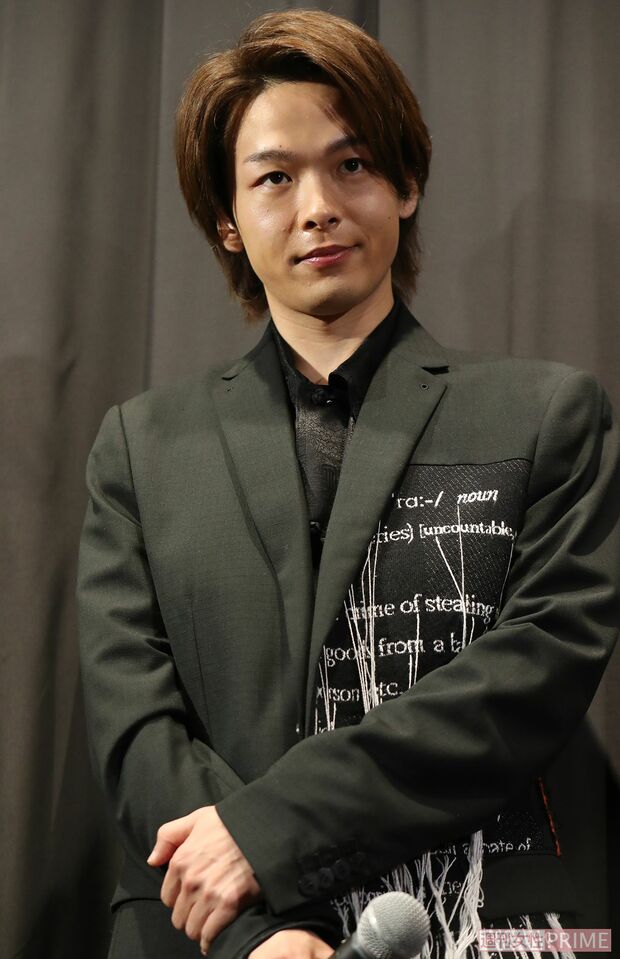 映画「美人が婚活してみたら」初日舞台挨拶時の中村倫也（2019年）　撮影／坂本利幸