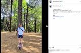 愛犬の散歩をする写真をアップした木村拓哉。妻の工藤静香も同じタイミングで投稿（木村のインスタグラムより）
