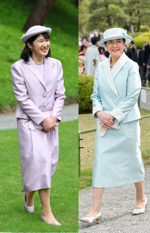 2026年4月の園遊会での雅子さまと愛子さま