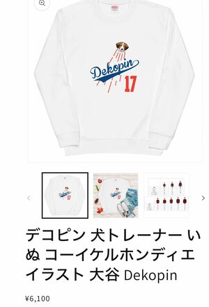 デコピン人気を受け、トレーナーやトートバッグなどを販売しているサイトもあるが、許可を得て販売しているかは定かではない(ホームページより)