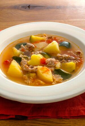 トマトのじゃがいもスープ(小林まさるさん)