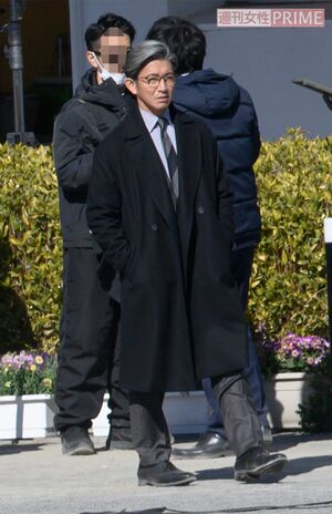 23年1月、ドラマ『教場」のロケに挑む木村拓哉