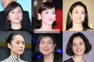 （写真左上から時計回りに）広末涼子、綾瀬はるか、小雪、原田知世、桃井かおり、深津絵里