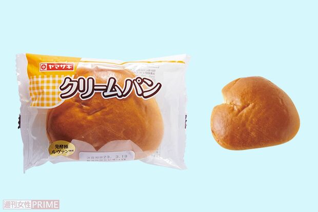 〈第9位〉ヤマザキクリームパン山崎製パン/116円（撮影／山田智絵）　※画像をクリックするとAmazonの商品ページにジャンプします。