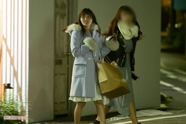 '18年、友人と夕食を楽しんだ新藤まなみ