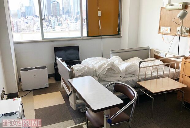 病室の様子。眺めもよく、きれいな部屋だった　撮影／若林理央
