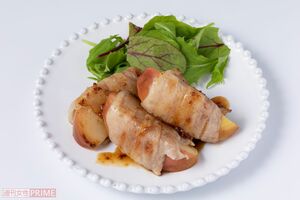 りんごの肉巻きハニーマスタードソース　撮影／矢島泰輔