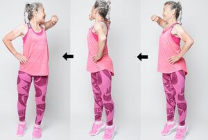 背骨ツイスト体操・図解　撮影／山田智絵