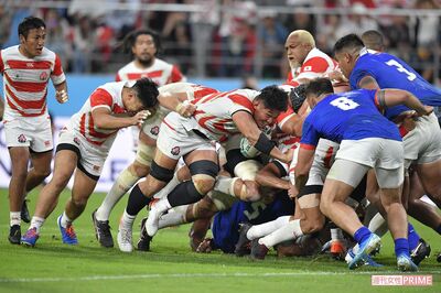 サモア戦では最高視聴率46.1％を記録するなど、ラグビーワールドカップに日本中が沸いた