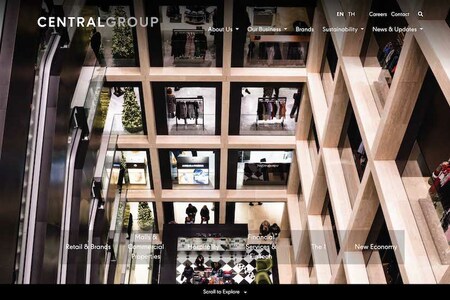 勢いに乗り、イタリアやスイスの老舗デパートを傘下にしているというタイの『セントラルグループ』（公式サイトより）