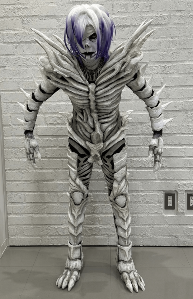 研ナオコ、9月21日出演の『ぐるぐるナインティナイン』(日本テレビ系)で披露した『DEATHNOTE』のキャラクター・レムのコスプレ(本人公式インスタグラムより)