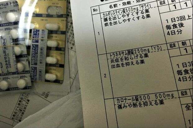陽性判定後に処方された薬（筆者撮影／東洋経済オンライン）