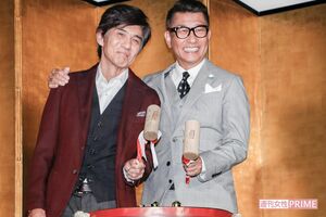 中井貴一（右）と佐藤浩市（左）　撮影／森田晃博