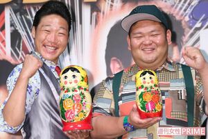 浅井企画所属、ANZEN漫才のみやぞん（左）とあらぽん（右）