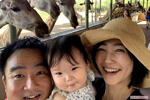 家族でタイの動物園に行った　写真／本人提供