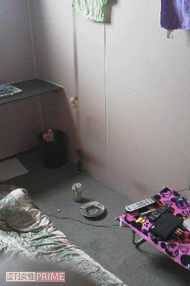 無料低額宿泊所Bの個室（Aさん提供）