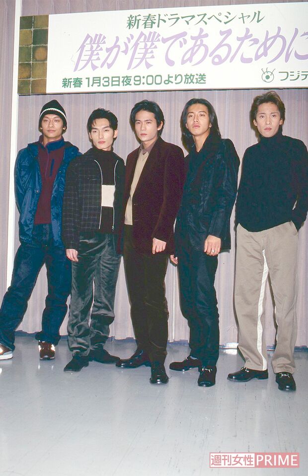 森脱退後、1997年1月、お正月ドラマ『僕が僕であるために』は全員が出演した数少ないドラマ