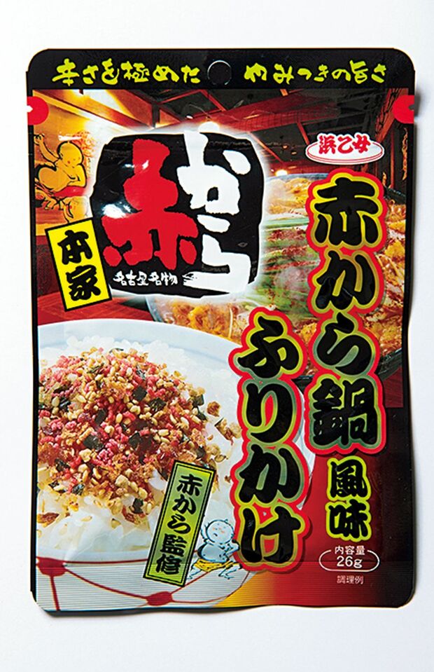 赤から鍋風味ふりかけ 浜乙女（※甲羅とのコラボ商品）／130円（税抜き）