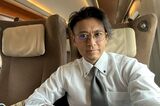 講演先にグリーン車で向かう山口達也（本人Twitterより）