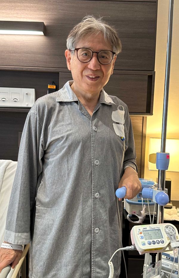 胸腔鏡でもやはり術後の痛みはつらかったと語る森田正光さん