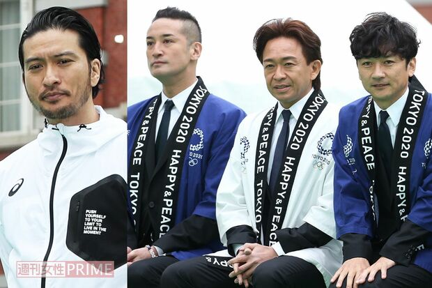 2019年3月、東京五輪・パラリンピック関連のイベントに出席したTOKIOの4人