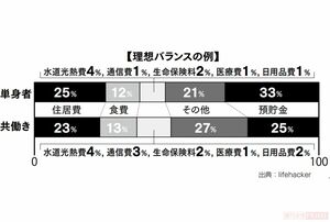 理想の家計バランスの例