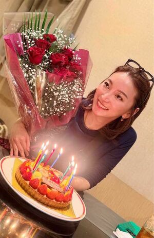 明るく元気に、また1年、加トちゃんとともに頑張ります! 写真提供/加藤綾菜