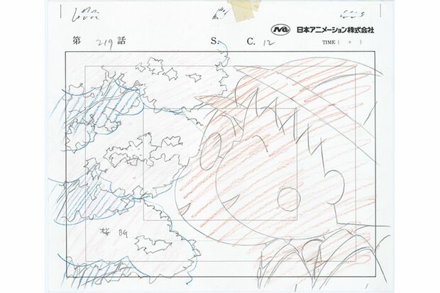 「春の巴川の一日」の巻 原画 1999年　(c)さくらプロダクション／日本アニメーション