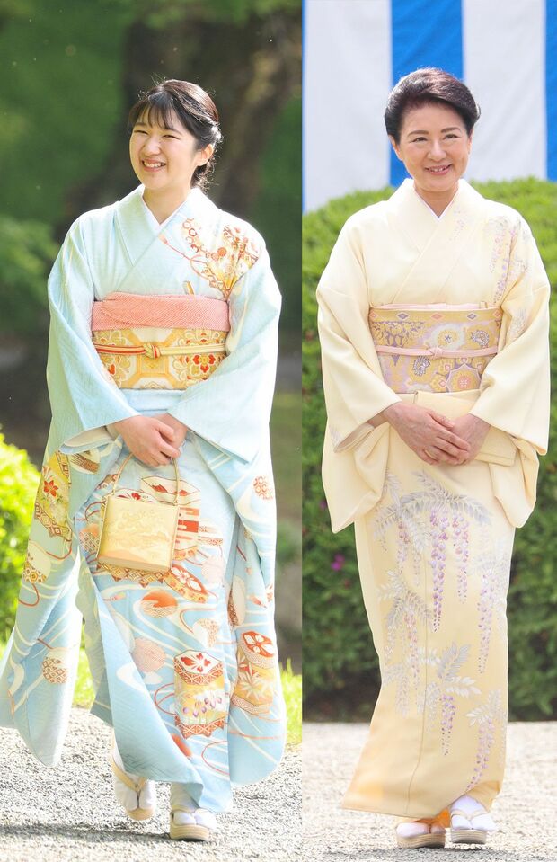 2025年4月の園遊会での雅子さまと愛子さま