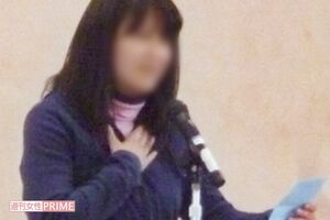 児童たちに語りかける“女帝”ことA教員（前任校ホームページより）