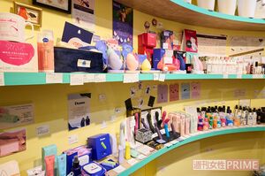 Laforet原宿内の「ラブピースクラブ」は、コスメショップのような雰囲気で、気軽に入りやすい