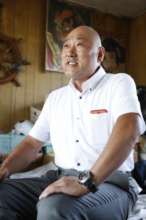 長男の菊谷忠光さん。元警察官で、現在は鰺ヶ沢の町会議員　撮影／竹内摩耶