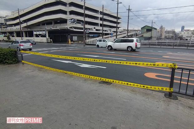 松中英代さん、原井恵子さんらがひき逃げされた現場