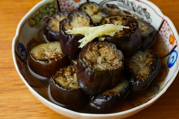 なすの京風焼きびたし(撮影/鈴木泰介)