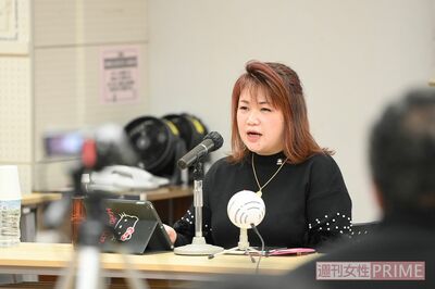 講演会では、真剣な表情で「更生」の難しさを語った 撮影/渡邉智裕