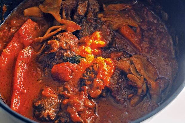 牛スネ肉のトマト煮　撮影／砂原 文
