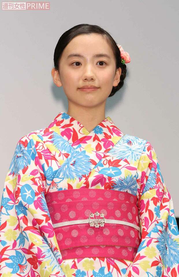 声優を務めた劇場版『ポケットモンスター』完成披露試写会で。当時14歳（2018年7月1日）