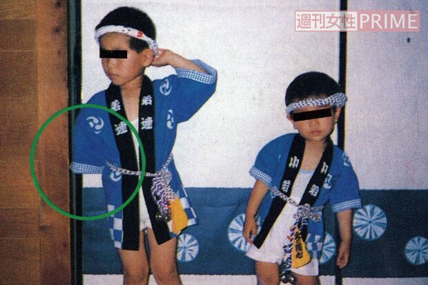 心霊写真。あ!　手がない!