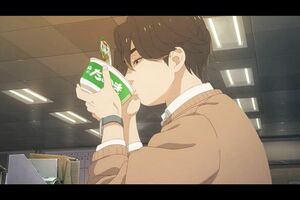 男性キャラが登場する赤いきつね緑のたぬきウェブCM「ひとりのよると赤緑」放課後先生編