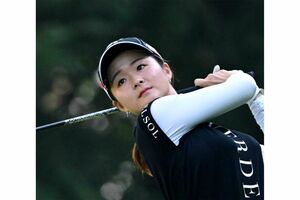 女子プロゴルファーの川崎春花（株式会社クロス・ビー ホームページより）