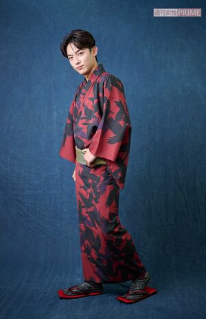 辰巳ゆうと　撮影／渡邉智裕衣装協力／男の着物藤木屋