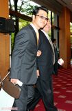島田紳助と松村邦洋('07年、陣内智則・藤原紀香結婚披露宴)