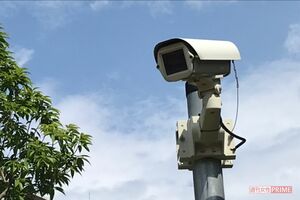 柳本智也容疑者宅近くに設置されていた防犯カメラ