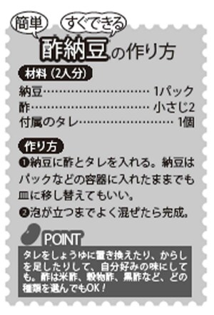 《簡単!すぐできる!酢納豆の作り方》