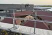 大阪・関西万博のネパール館。外装は立派だが、木材が剥き出しになったままで工事が停止している(Xより)
