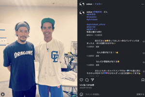 俳優の伊藤英明と(公式インスタグラムより)