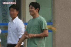 2023年9月11日、TBS系ドラマ『下剋上球児』ロケに臨んだ鈴木亮平