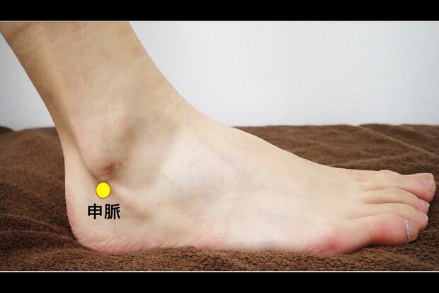 目力をアップさせるには「申脈」（画像提供／ブレア）