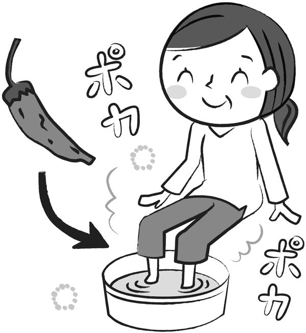 カプサイシンで血行促進 冷え性にはトウガラシの足湯が◎